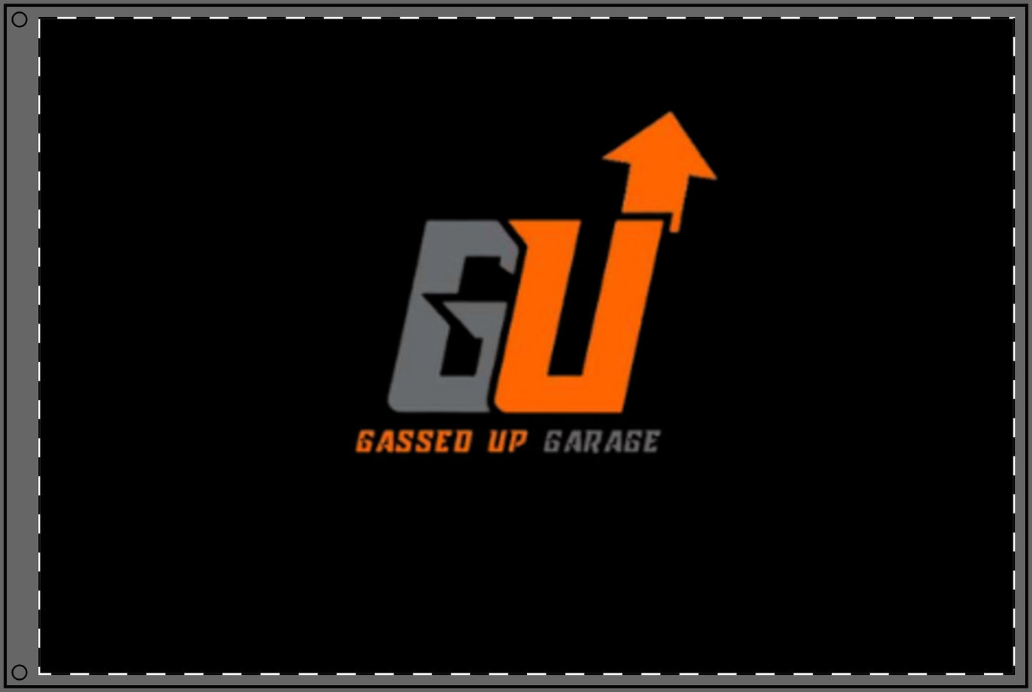 Gassed Up Garage Double Sided Flag - Garage Decor