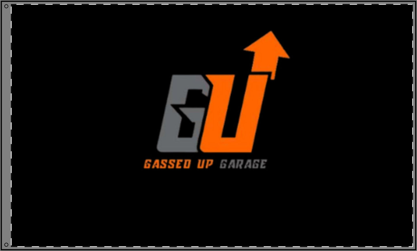 Gassed Up Garage Double Sided Flag - Garage Decor