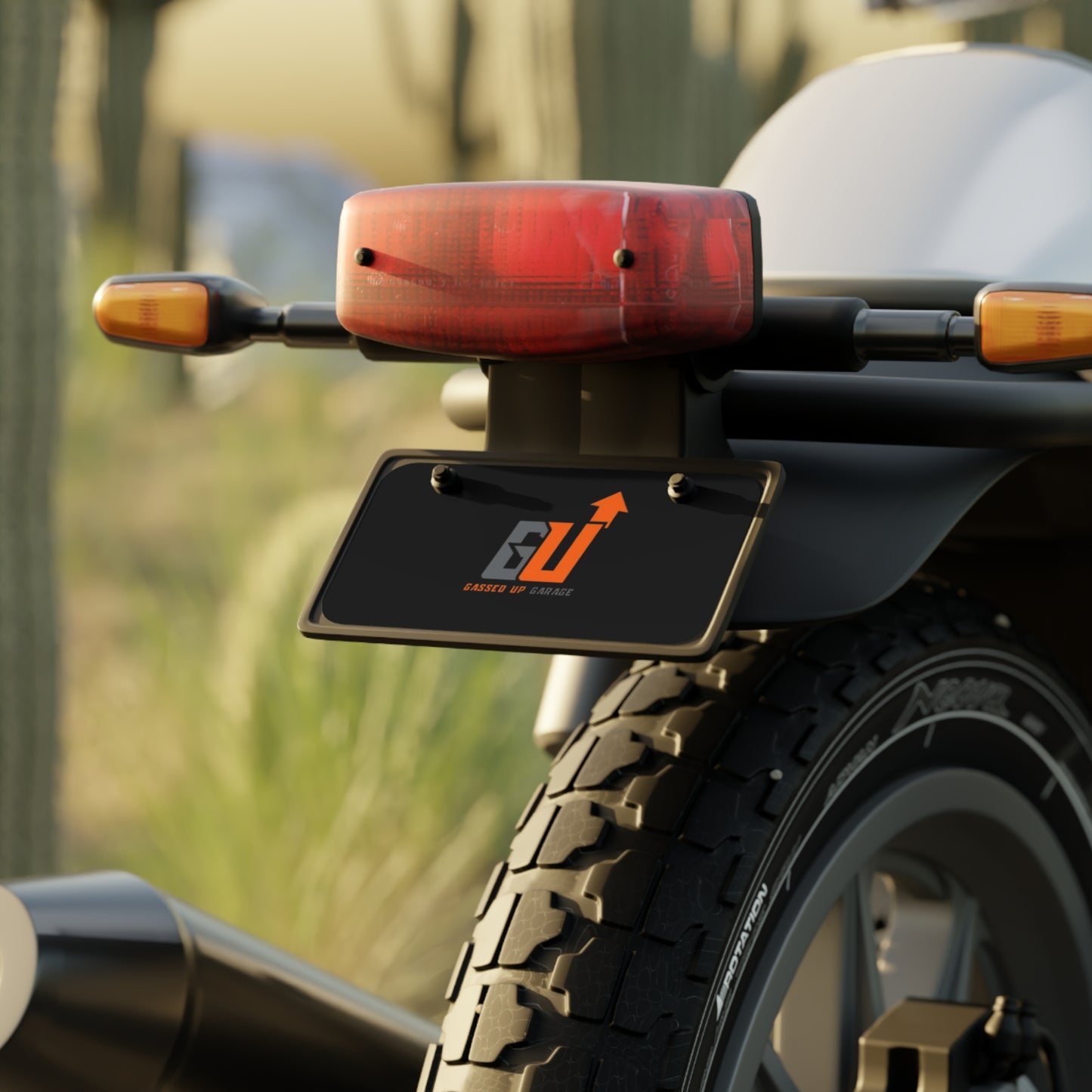 Motorcycle Plate - Gassed Up